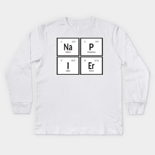 Napier City Table of Elements Kids Long Sleeve T-Shirt